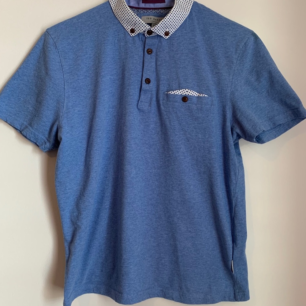 TED BAKER Men’s Blue Polo Size 3